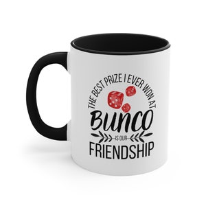 Tasse à café Bunco Friendship : cadeau de soirée pour femme
