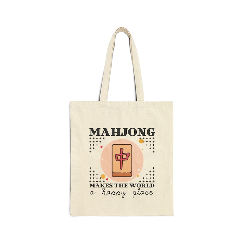 Canvas Tote, Mahjong Pink main image 1