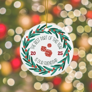 Décoration de Noël Amitié Bunco : cadeau souvenir 2023