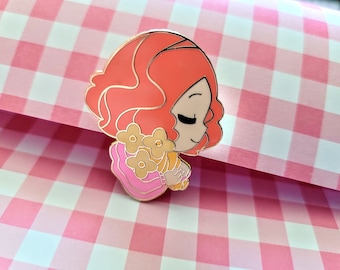 Haru Okumura Flowers Enamel Pin 1.5''