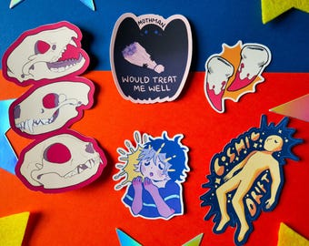 OFFBEAT STICKER PACK | Weird Cute Matte Sticker Pack of 5 |