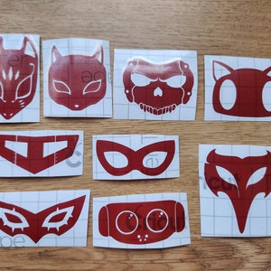 Persona 5 Character Mask Decals
