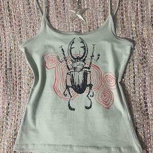 Hand-painted Beetle Cami Top