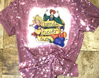 Legends Never Die Halloween bleached Tshirt