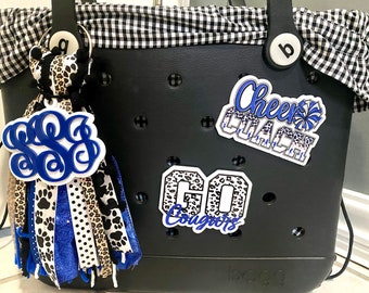 Monogram Bag tag, bag charm, acrylic bag tag, initial tag, Bogg Bag accessories, Bogg bag charm bit, pool bag, bogg bag tassel,