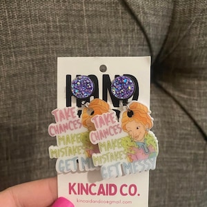 Dangle, Teacher appreciation, Ms. Frizzle, Earrings, Dangle Earrings