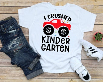 I Crushed Kindergarten | Graduation | Kindergarten | Custom Shirt | Kindergarten Graduate Shirt | Class of 2023 | Graduation Shirt