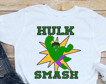Hulk Smash / Spidey y sus increíbles amigos / Camisas personalizadas / Camisa Hulk / Spiderman
