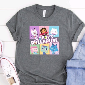 Gabby's Dollhouse Shirt | Gabby and Friends Shirt | Pandy Paws | Cakey | Baby Box | MerCat | Catrat | Dollhouse inspired shirt | Gabby Cats
