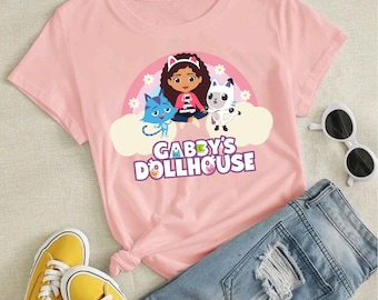 Gabby's Dollhouse Shirt | Gabby and Friends Shirt | Pandy Paws | Catrat | Gabby Rainbow | Dollhouse inspired shirt | Gabby Cats