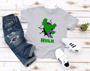 Hulk / Spidey y sus increíbles amigos / Camisetas personalizadas / Spiderman / Camiseta para niños / Camiseta de Hulk