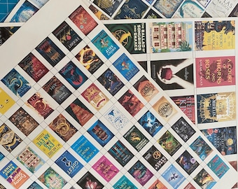 Custom Mini Book Cover Stickers for Journaling & Crafts