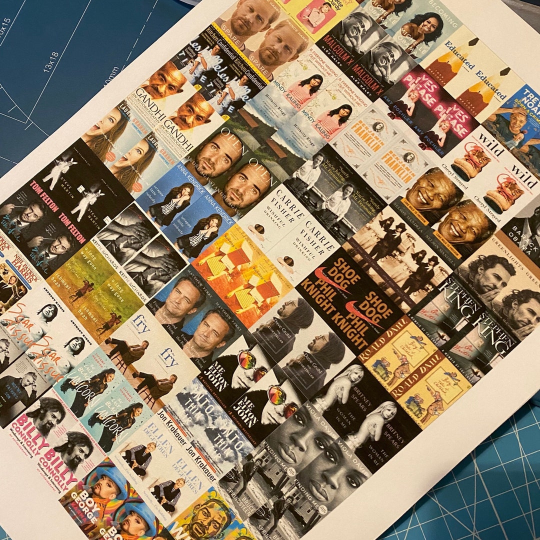 50 'autobiography' Digital Download Set of Miniature Book Covers ...