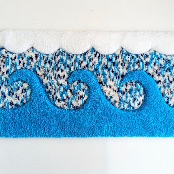 Tapis Tufting Frise Mer Houleuse