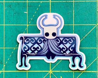 Hollow Knight Vinyl Sticker || Hornet, Shade, Bench, and Statue