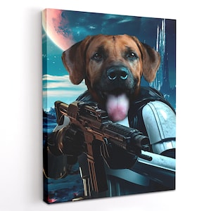 Star Wars Pet Portrait, Stormtrooper Pet Portrait, Star Wars Pet Jedi Art, Personalized Pet Portrait, Star Wars