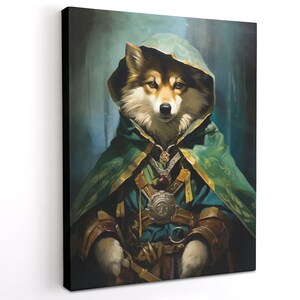 Custom Pet Portrait Legend of Zelda, Pet Painting, Pet Portrait, Custom Pet Portrait, Personalized Pet Portrait
