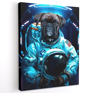 Custom Astronaut Pet, pet portraits, custom pet portrait, Space Pet Portrait, dog lover gift, unique gifts, dog portrait, funny gifts, pets