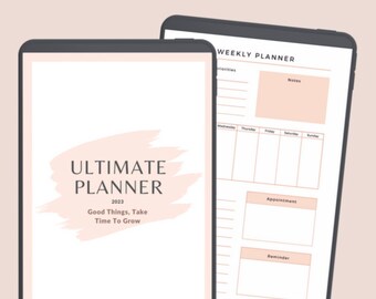THE ULTIMATE PLANNER 〜Goodnotes planner, iPad planner, Notability planner, Dated digital planner, Digital calendar〜2023-2025