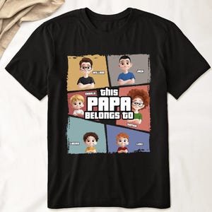 DIGITAL FILE of shirt This Papa Grandpa Belongs To T Shirt, Funny Gift For Dad, Father,Loving Gift For Dad, Papa, Grandpa, Father's Day Gift