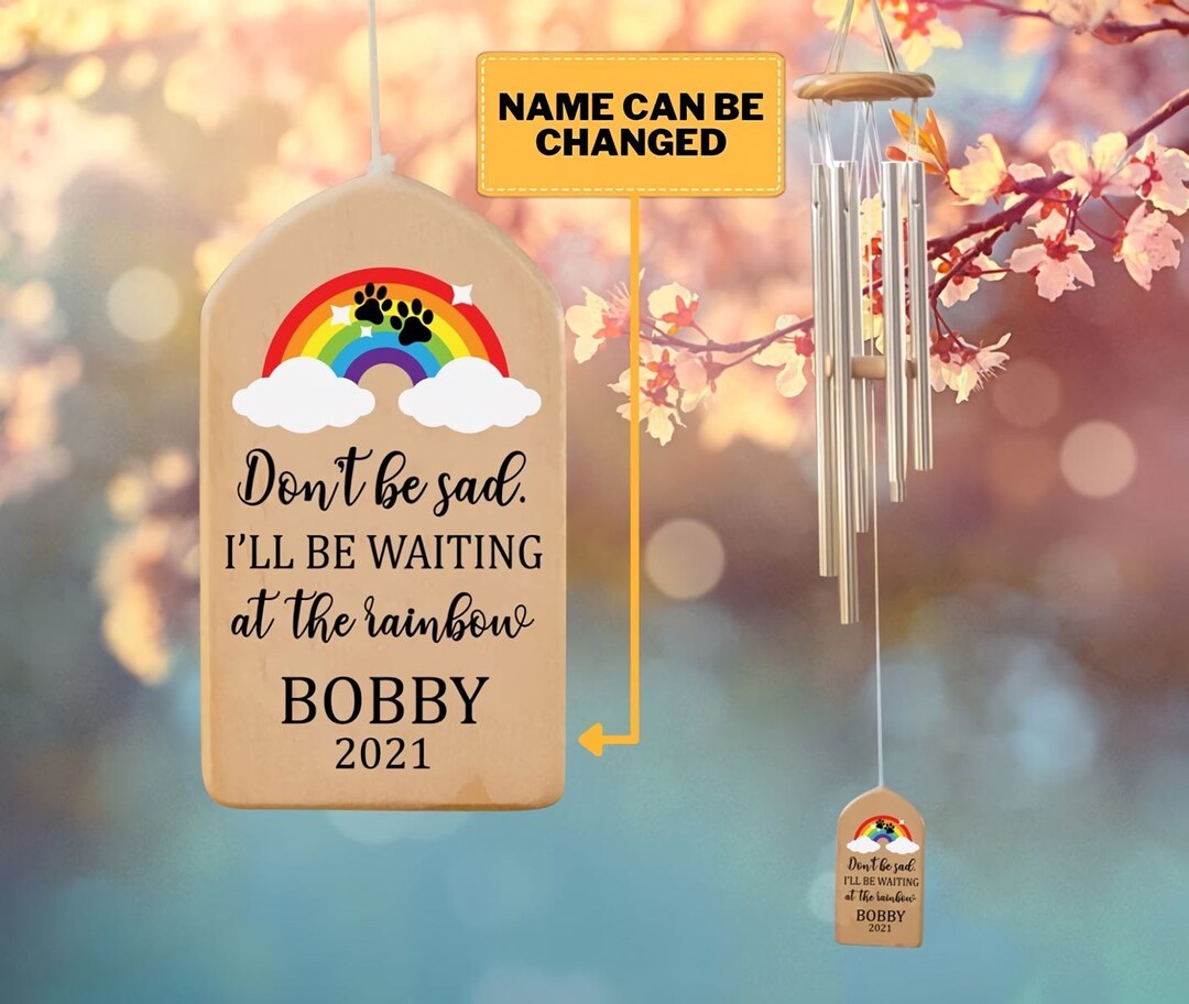 Dog Wind Chime, Pet Loss, Dog Loss, Pet Bereavement, Pet Memorial Wind