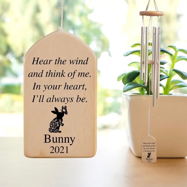 Pets Memorial Wind Chime, Pet Bereavement Wind Chime, Remembrance, Pet Memorial, Dog Wind Chime, Hear The Wind, Dog Cat Memorial