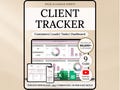 Client Tracker Excel CRM Tracker Spreadsheet Google Sheets Small Business Lead Management Task Tracker Communication Log Customer Management