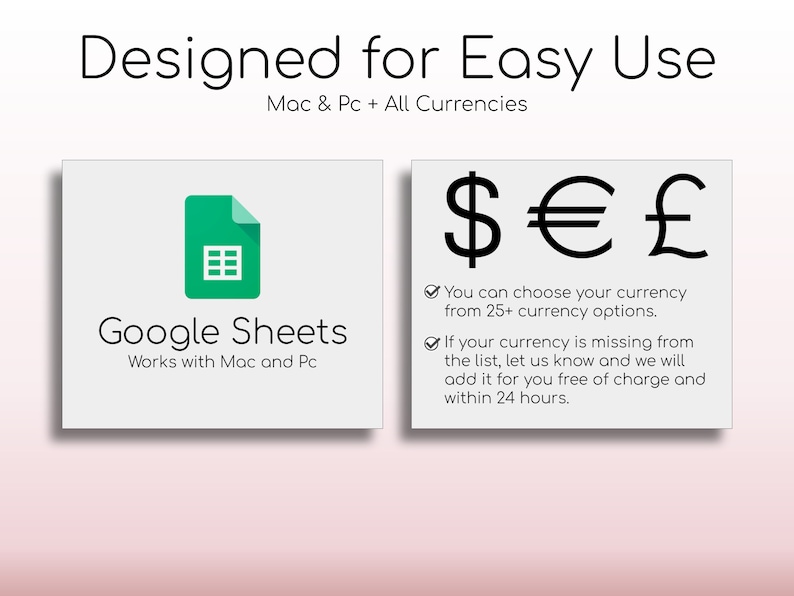 Annual Budget Plus Spreadsheet Simple Annual Budget Etsy