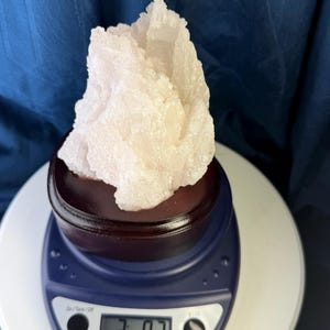Pink Feather Calcite Crystal: UV Reactive China Specimen, Boho Altar Stone image 18