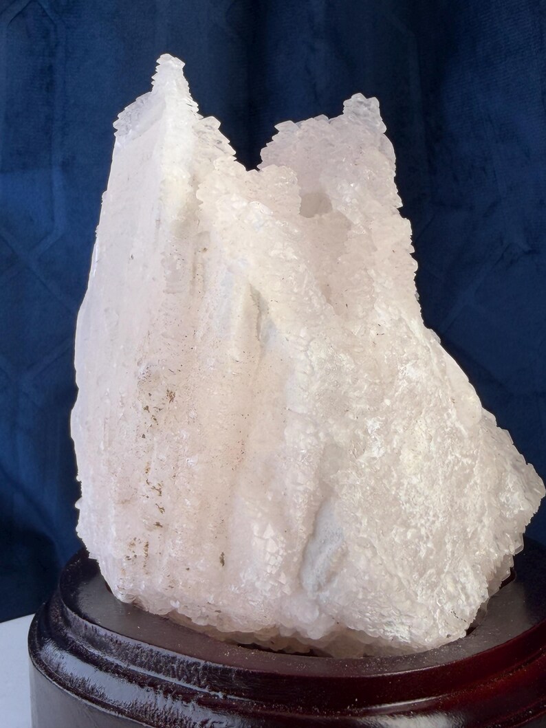 Pink Feather Calcite Crystal: UV Reactive China Specimen, Boho Altar Stone image 10