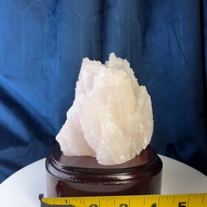 Pink Feather Calcite Crystal: UV Reactive China Specimen, Boho Altar Stone image 11