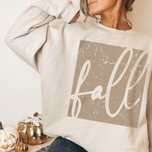 Fall Sweatshirt, Cute Autumn Sweater, Cozy Sweater, Fall Vibes Crewneck Sweater, Fall Word Shirt, Fall Gift, Fall Season, Retro Fall Sweater