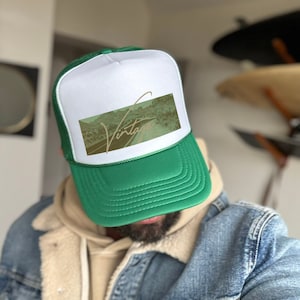 Vintage Hat - Desert Green Trucker Hat - Rugged Beauty - Desert Landscape - Western - Country - Retro - Vintage - Trucker Cap