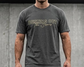 Busting Out The Seas Gym Shirt | Vintage aansluitend T-shirt