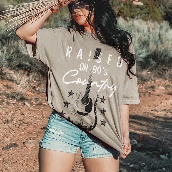 Raised on 90s Country Tshirt, Vintage 90s Country Tee, Music Festival, Western TShirt, Country Music Lover Shirt, Country Concert Tee