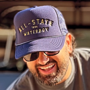 All-State Hat - Football Hat - Vintage Football - Waterboy - Retro Hat - 1996 - High School Football - Foam Trucker Hat - Embroidered Foam