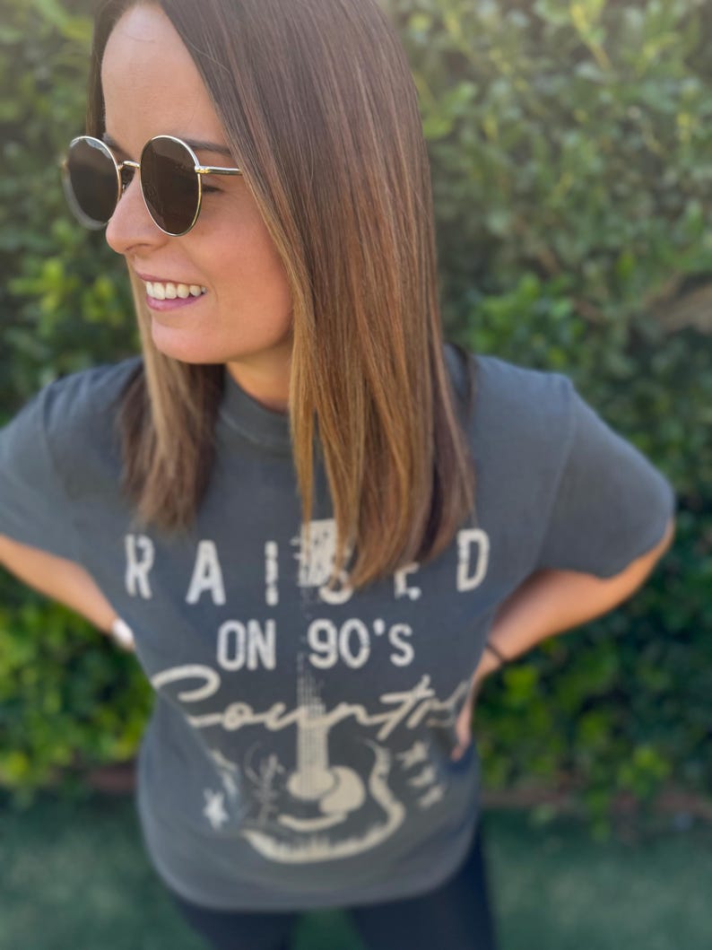 Raised on 90s Country Tshirt, Vintage 90s Country Tee, Music Festival, Western TShirt, Country Music Lover Shirt, Country Concert Tee Pepper