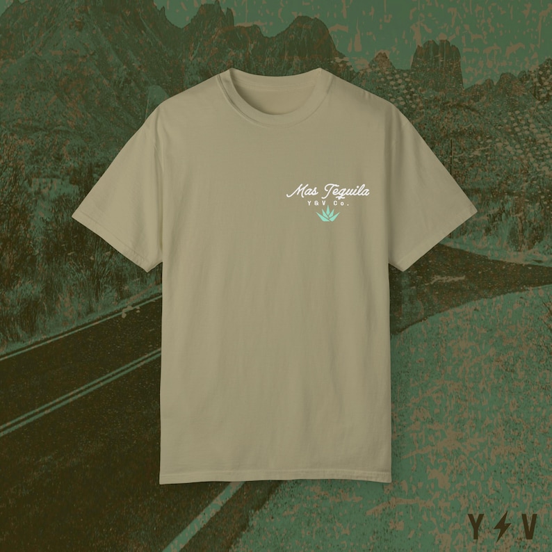 Mas Tequila Tshirt - Western Tee - Agave Tee - Summer Tee - Cowboy Tshirt - Country Shirt - Young & Vintage Tee - Unisex Garment-Dyed image 6