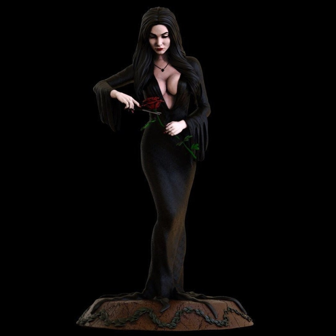 morticia addams action figure