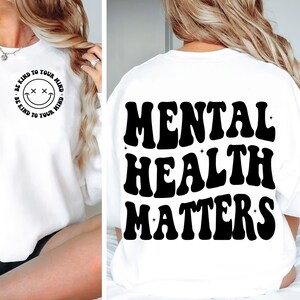 La salud mental importa svg & png, salud mental png, amor propio png, conciencia de salud mental, svg motivacional, ser amable svg, salud mental svg