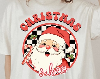 Retro Christmas Png, Christmas Png, Vintage Christmas Png, Retro Santa png, Christmas Sublimation file for Shirt Design, Retro Christmas Png