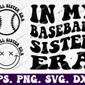 In meinem Baseball Schwester Era svg & Png, Baseball Schwester svg, Baseball svg, Baseball Schwester Shirt svg, in meinem Baseball Png, Geschenke für Schwester