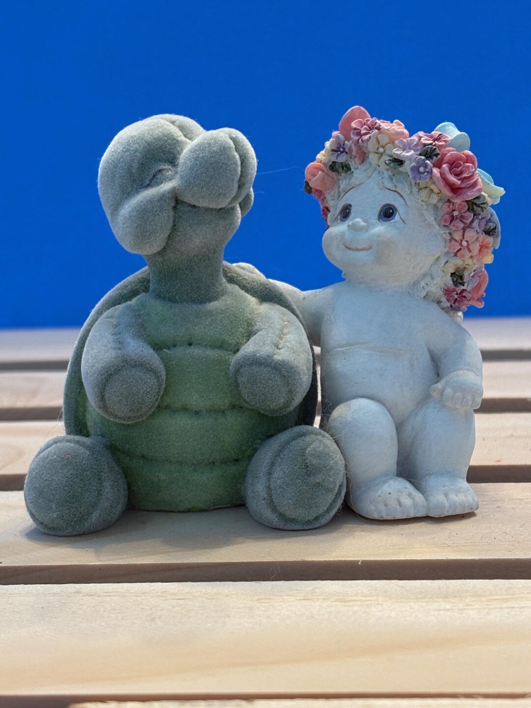 オリジナル　The Wee Cherubs - Dreaming 7インチ Dreamsicles Slow but Sure 11454 Flocked Turtle With Cherub Angel
