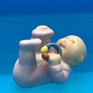 Cabbage Patch Kids Baby With Rattle Figurine