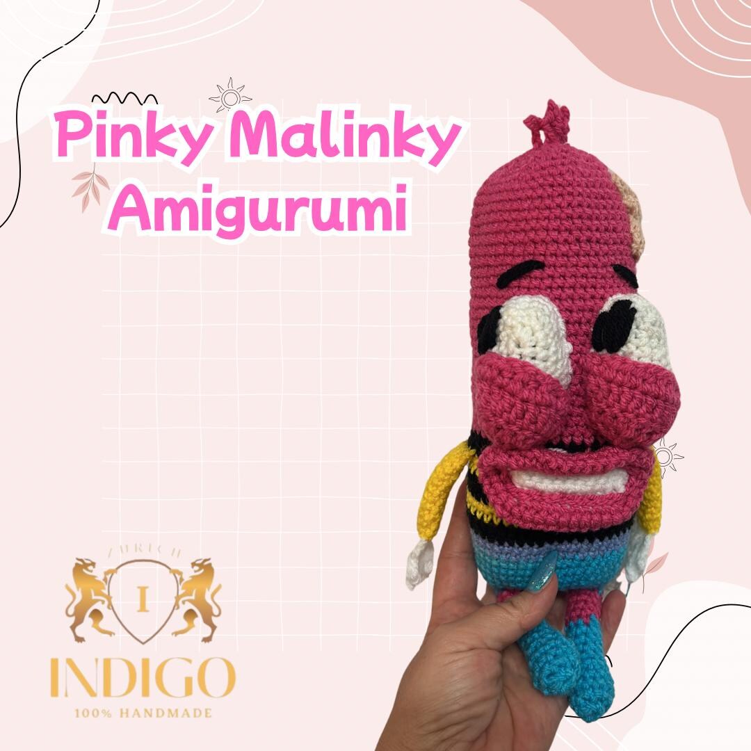 Pinky Malinky AMIGURUMI Toy Netflix Inspired Collectible Unique