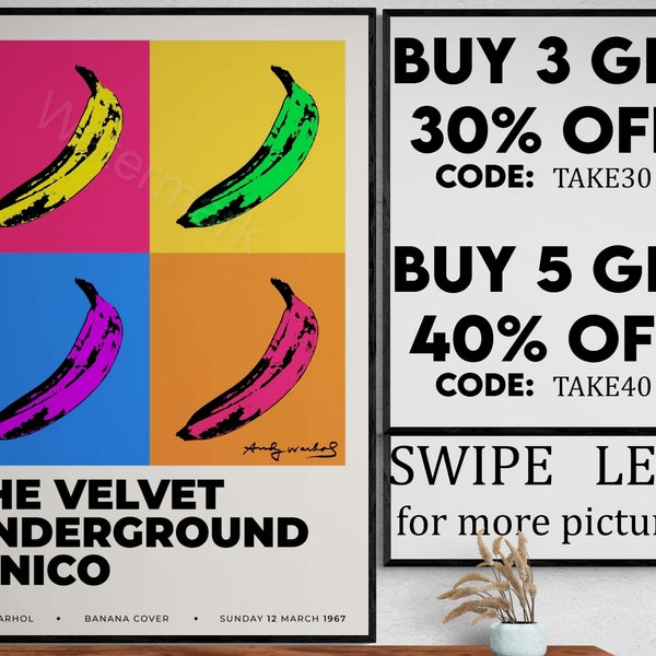 Andy Warhol - Velvet Underground & Nico - Tirage d’art de qualité - AW011