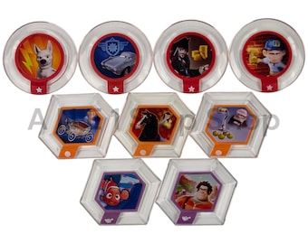 Disney Infinity Series 1 Power Discs Lot of 9 - Loose