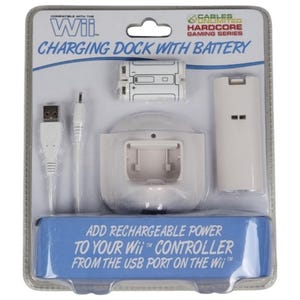 Charging Dock with Battery & Battery Cover for Nintendo Wii - Cables Unlimited