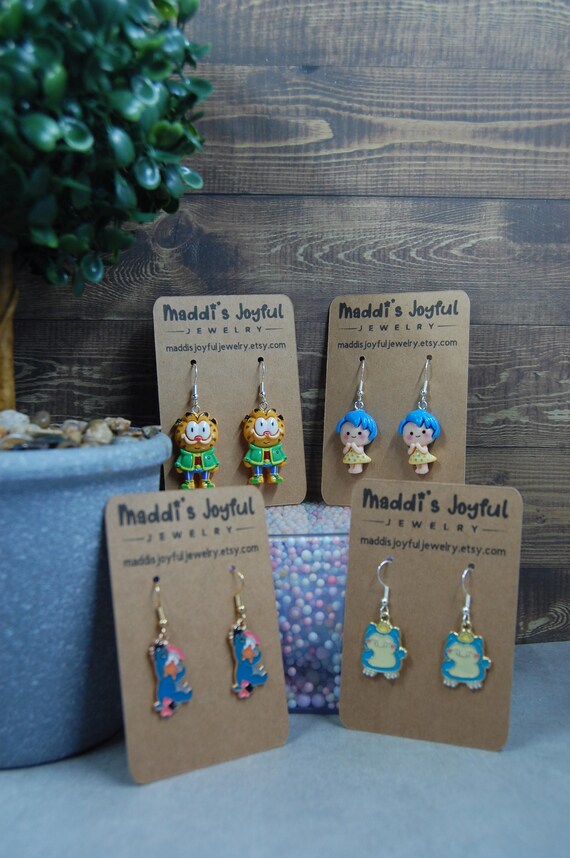 Cartoon Character Dangle Earrings: Fun Jewelry for Teens