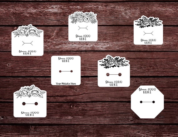 Custom Ring Display Cards, Personalized Jewelry Cards with Logo